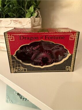 Dragon of Fortune Chinese Dragon Figurine Statue Running Press Boxed Good Luck
